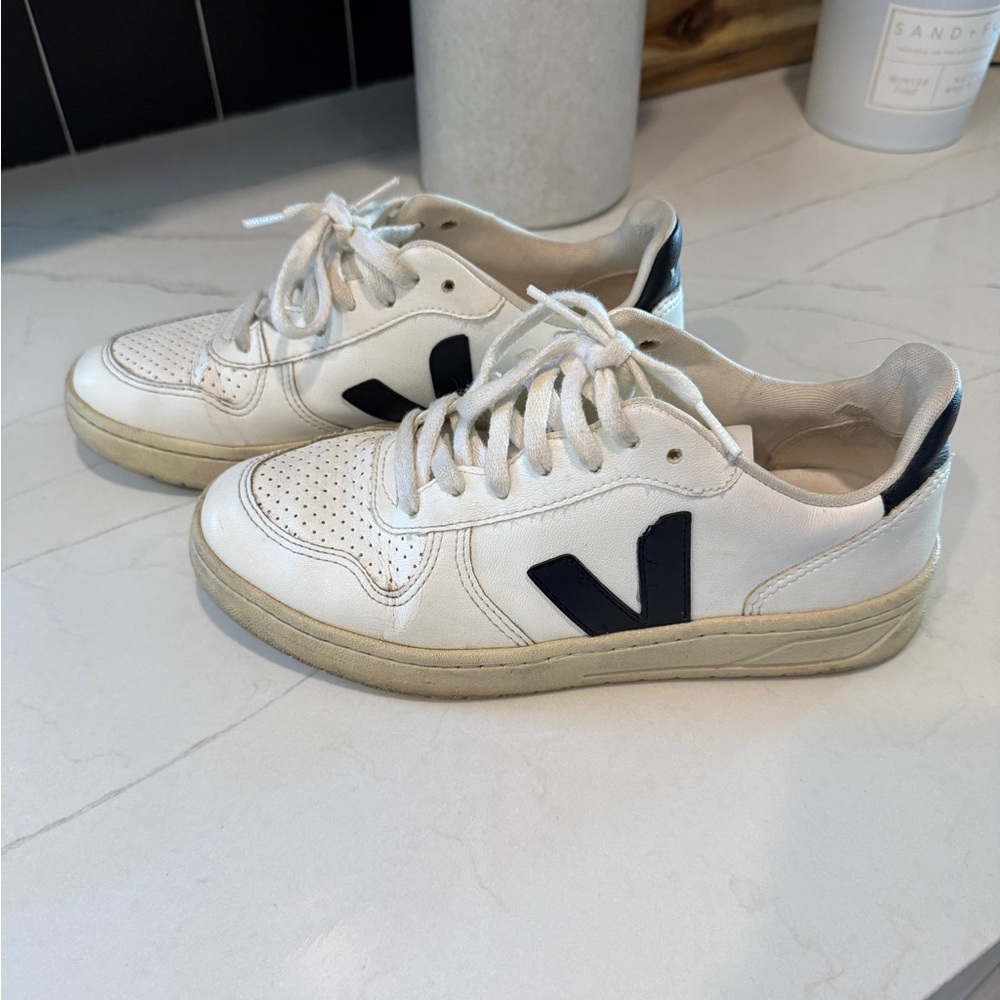 Veja white and black sneakers